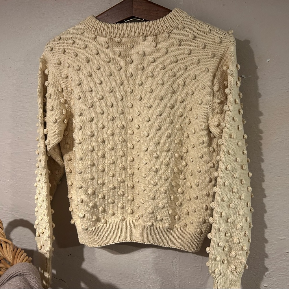 Misha and Puff cotton size Small popcorn sweater